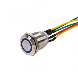 PB19NO+NC-B12-6FS - Botón de Presión INOX IP65 SEWOSY