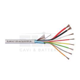 025085-Cable apantallado Cobre+Alim. 2x0.50+8x0.22 500M ELAN