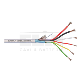 025045 CABLE APANTALLADO COBRE+ALIM. 2x0.50+4x0.22 500M ELAN