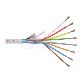 020081 - Cable alarma apantallado Cobre 8x0.22 100M ELAN