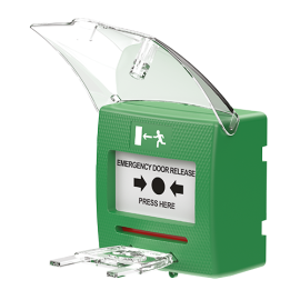 SHOKV2ES PULSADOR ES MANUAL VERDE 2 CONTACTOS+TAPA PROTECT