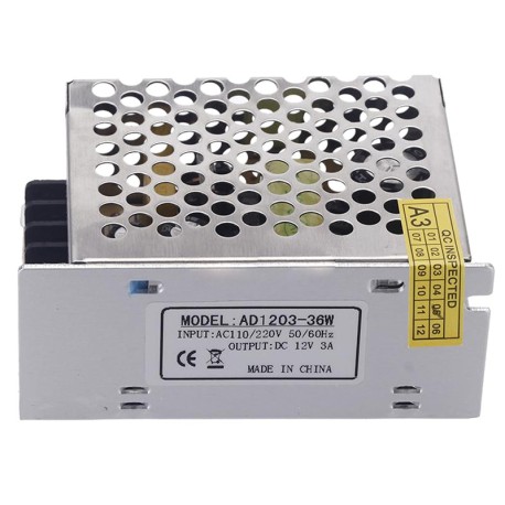 PCB/AD1203R - Bloque fuente 12V 3A Perm. Murciélago. Sin caj