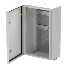 COF-IPG1 Caja Vacía Grande IP66 para DIN + Rejilla Perforada