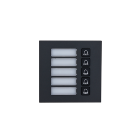 VTO4202FB-MB5 MÓDULO 5 BOTONES NEGRO P/SISTEMA MODULAR DAHUA