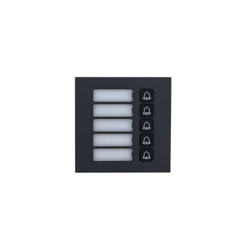 VTO4202FB-MB5 MÓDULO 5 BOTONES NEGRO P/SISTEMA MODULAR DAHUA