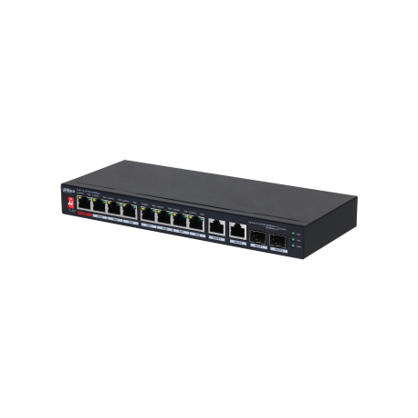 PFS3210-8ET2GF-96 Switch 8Px100M PoE 96W +2x1G/2xSFP DAHUA