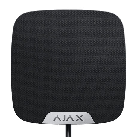 HOMESIREN FIBRA – SIRENA INTERIOR NEGRA – AJAX