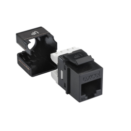 Conector negro sin blindaje Excel 102-156-BK