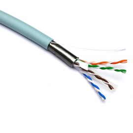100-219 Cable Cat6a U/UTP 23AWG LS0H CPR Dca 500m Azul EXCEL