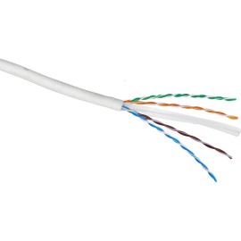 100-080-WT Cable Cat6 U/UTP 24AWG LS0H CPR Dca 305m Blanco