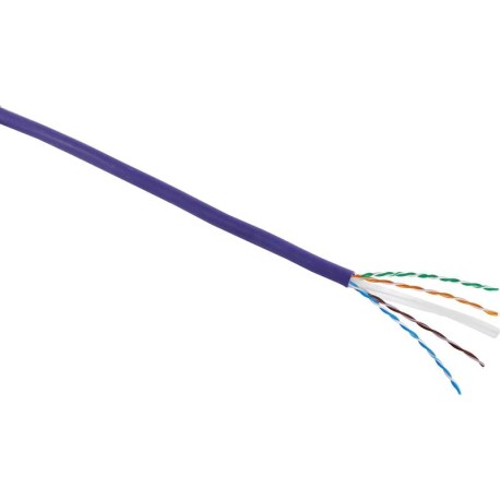 100-080 Cable Cat6 U/UTP 24AWG LS0H CPR Dca 305m Violeta EXC