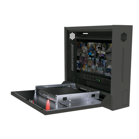 AG-DVR555816S1-CON-M1- RACK 19" P/ DVR/AUDIO...