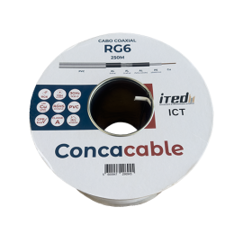 BOBINA 250M CABLE COAXIAL RG6 (PVC) ITED - CONCACABLE