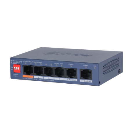 CS4006-4ET2GT-60  SWITCH 4P 100M PoE 60W+2x1G...
