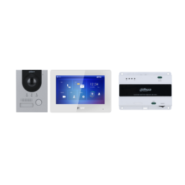 KTD01L(F) Kit de videoportero IP INTEGRADO DE 2 HILOS 2MP Vi