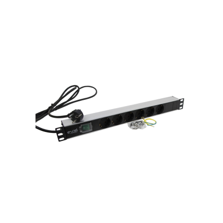 Regleta con 6 Tomas de 16Amp Ref. 555-072 LED Ind. EXCEL