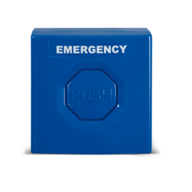 ICB010B - PULSADOR SIN BLOQUEO (AZUL) INIM