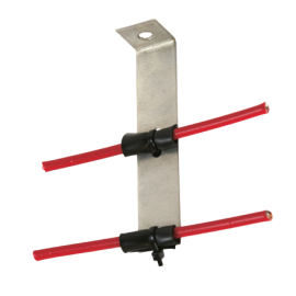 A1165 - Clip doble “L” en acero inoxidable con 3 agujeros