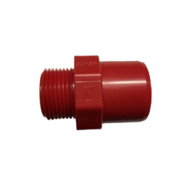 AAD12025CRS - ADAPTADOR 25mm (H) 3/4" (M) ABS ROJO - INM